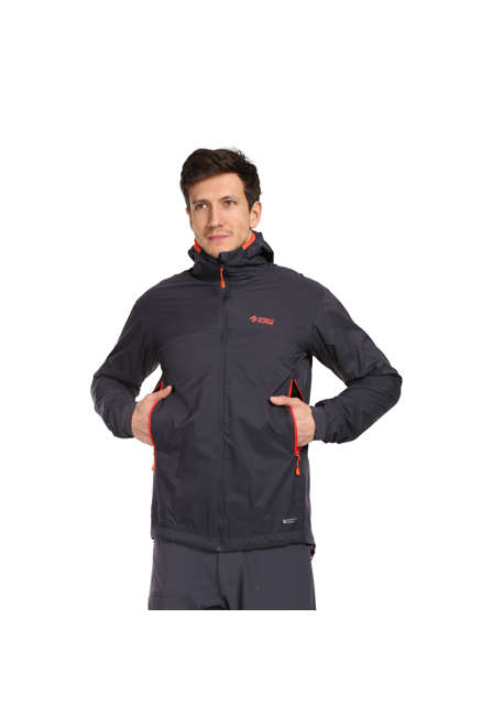 Fotogalerie Pánská větruodolná zateplená bunda ALPHA JACKET navy/anthracite