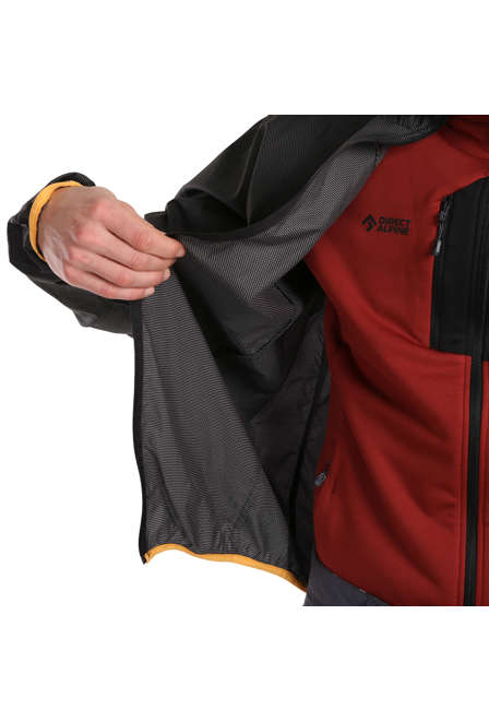 Fotogalerie Pánská outdoorová bunda ZERO anthracite/mango